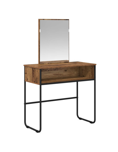 Tavolo da Trucco con lo scaffale Legno antico 81 x 40 x 131 cm