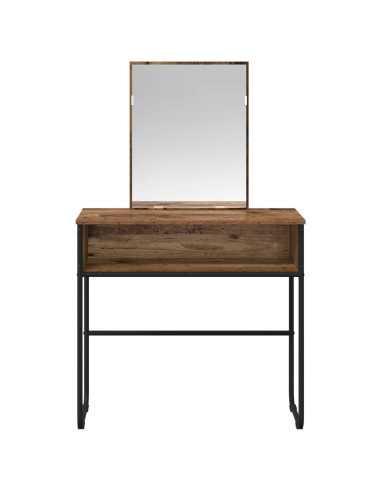 Tavolo da Trucco con lo scaffale Legno antico 81 x 40 x 131 cm