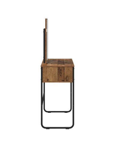 Tavolo da Trucco con lo scaffale Legno antico 81 x 40 x 131 cm