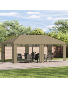 Copertura per Gazebo 6 x 3 m Beige Poliestere 190 gsm