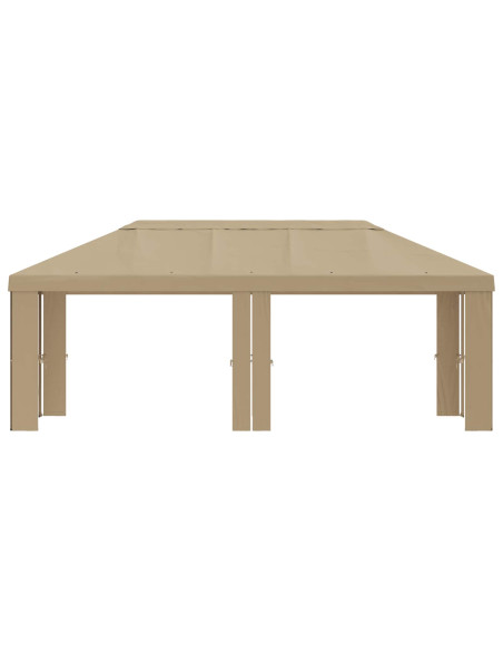 Copertura per Gazebo 6 x 3 m Beige Poliestere 190 gsm