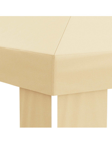 Copertura per Gazebo 6 x 3 m Crema Poliestere 190 gsm