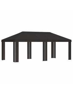 Copertura per Gazebo 6 x 3 m Antracite Poliestere 190 gsm 2