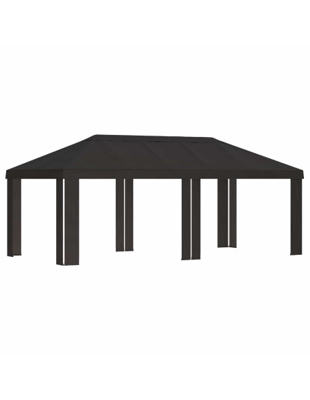 Copertura per Gazebo 6 x 3 m Antracite Poliestere 190 gsm