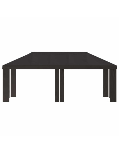 Copertura per Gazebo 6 x 3 m Antracite Poliestere 190 gsm