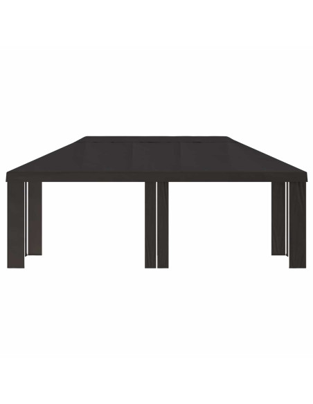 Copertura per Gazebo 6 x 3 m Antracite Poliestere 190 gsm