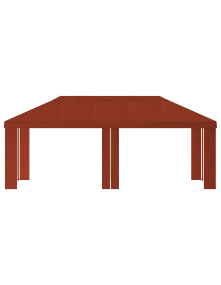 Copertura per Gazebo 6 x 3 m Terracotta Poliestere 190 gsm