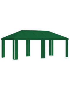 Copertura per Gazebo 6 x 3 m Verde Poliestere 190 gsm 2