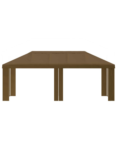 Copertura per Gazebo 6 x 3 m Tortora Poliestere 190 gsm