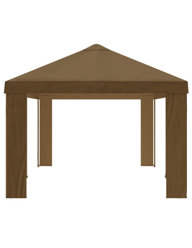 Copertura per Gazebo 6 x 3 m Tortora Poliestere 190 gsm