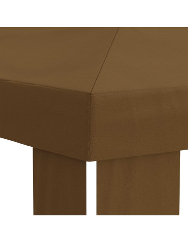 Copertura per Gazebo 6 x 3 m Tortora Poliestere 190 gsm