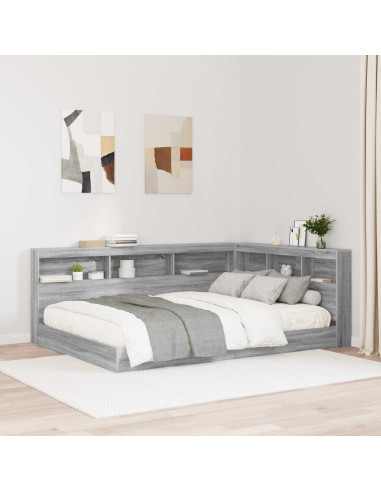 Testata contenitore Grigio Sonoma 160 cm Legno multistrato