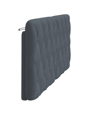 Cuscino Testiera Grigio Scuro 183 cm in Velluto
