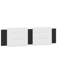 Cuscino Testiera Zadar Bianco e Nero 183 cm in Similpelle 2