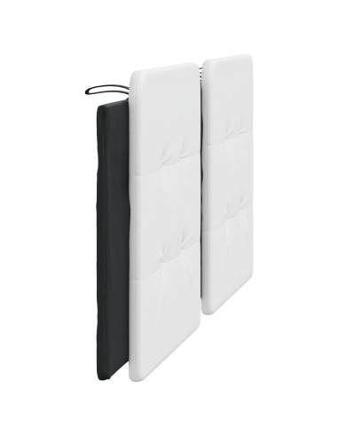 Cuscino Testiera Zadar Bianco e Nero 183 cm in Similpelle