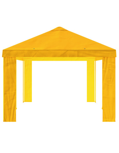 Copertura per Gazebo 6 x 3 m Giallo Poliestere 190 gsm