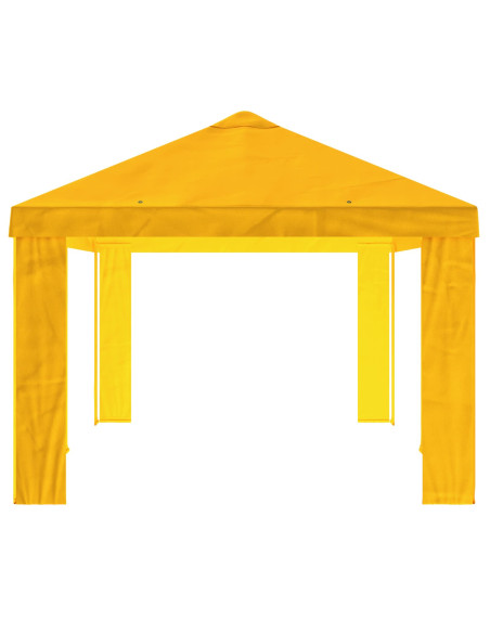 Copertura per Gazebo 6 x 3 m Giallo Poliestere 190 gsm