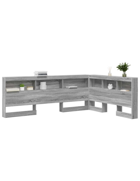 Testata contenitore Grigio Sonoma 160 cm Legno multistrato