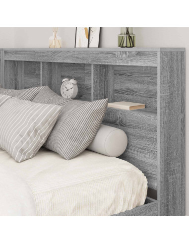 Testata contenitore Grigio Sonoma 160 cm Legno multistrato