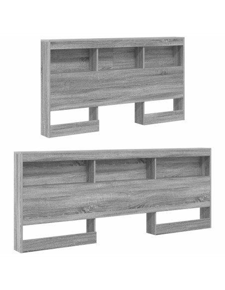 Testata contenitore Grigio Sonoma 160 cm Legno multistrato