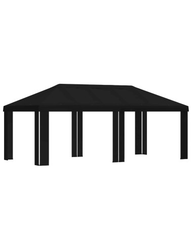 Copertura per Gazebo 6 x 3 m Nero Poliestere 190 gsm