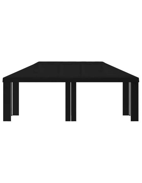 Copertura per Gazebo 6 x 3 m Nero Poliestere 190 gsm