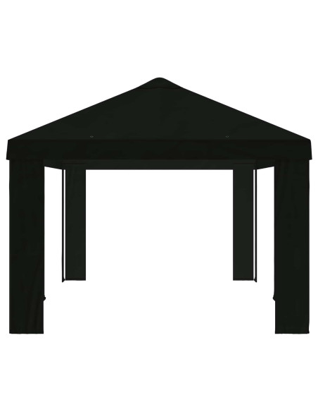 Copertura per Gazebo 6 x 3 m Nero Poliestere 190 gsm