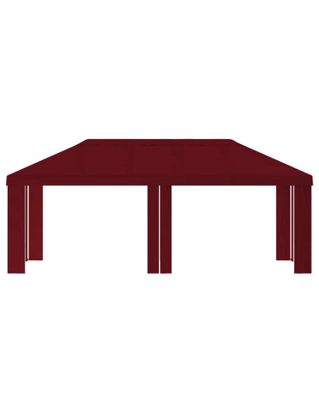 Copertura per Gazebo 6 x 3 m Borgogna Poliestere 190 gsm