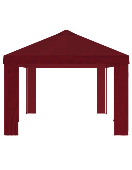 Copertura per Gazebo 6 x 3 m Borgogna Poliestere 190 gsm