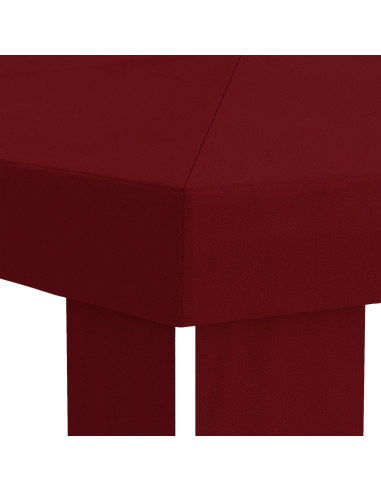 Copertura per Gazebo 6 x 3 m Borgogna Poliestere 190 gsm