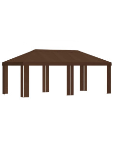 Copertura per Gazebo 6 x 3 m Marrone Poliestere 190 gsm 2