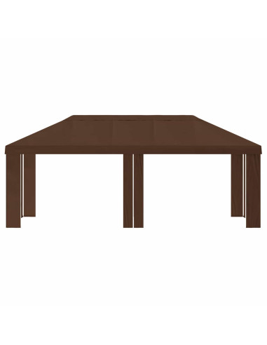 Copertura per Gazebo 6 x 3 m Marrone Poliestere 190 gsm