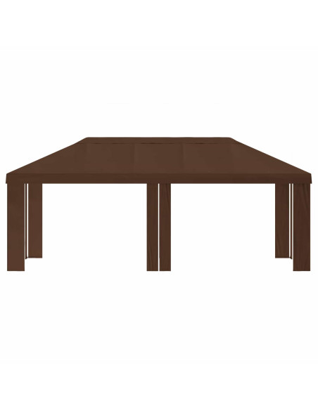 Copertura per Gazebo 6 x 3 m Marrone Poliestere 190 gsm