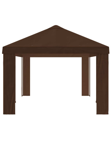 Copertura per Gazebo 6 x 3 m Marrone Poliestere 190 gsm