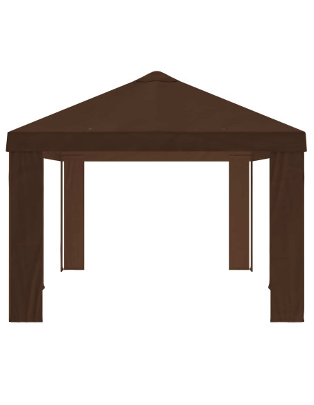 Copertura per Gazebo 6 x 3 m Marrone Poliestere 190 gsm