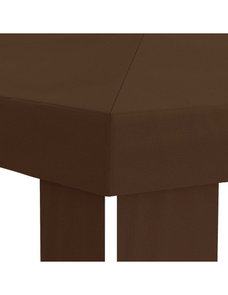 Copertura per Gazebo 6 x 3 m Marrone Poliestere 190 gsm