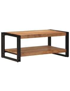 Tavolino da Salotto 90x50x38 cm Legno Massello di Acacia
