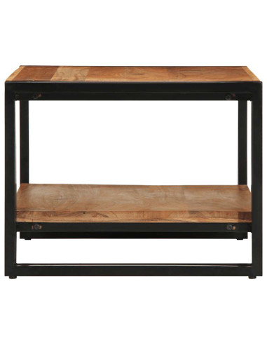 Tavolino da Salotto 70x50x38 cm Legno Massello di Acacia