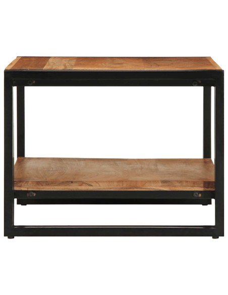 Tavolino da Salotto 70x50x38 cm Legno Massello di Acacia