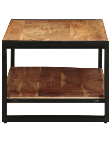 Tavolino da Salotto 90x50x38 cm Legno Massello di Acacia