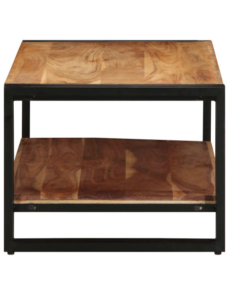 Tavolino da Salotto 90x50x38 cm Legno Massello di Acacia