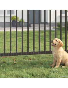 Recinzione da Giardino con Picchetti 48 pcs 95 x 30 cm Mesh