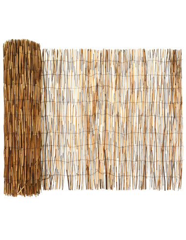 Recinzione per Giardino Carbonizzato 1000 x 90 cm Giunco