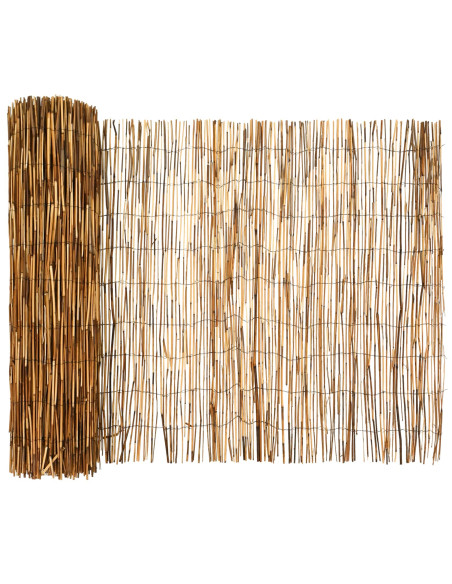 Recinzione per Giardino Carbonizzato 1000 x 90 cm Giunco