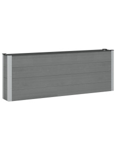 Letto rialzato da giardino Grigio 200 x 30 x 72 cm