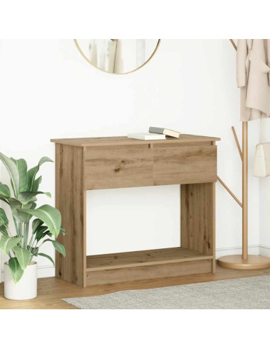 Tavolo Consolle Cassetti Rovere Artigianale 85,5x38,5x74,5 cm