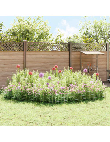 Recinzione da Giardino con Picchetti 48 pcs 95 x 30 cm Mesh