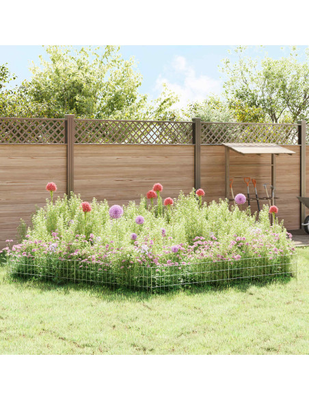 Recinzione da Giardino con Picchetti 48 pcs 95 x 30 cm Mesh