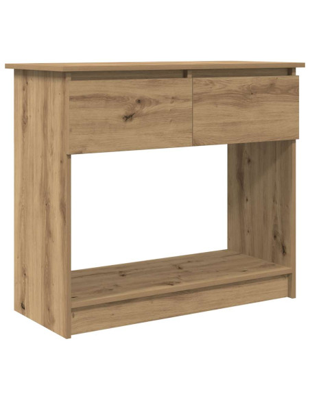 Tavolo Consolle Cassetti Rovere Artigianale 85,5x38,5x74,5 cm