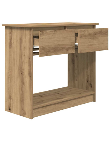 Tavolo Consolle Cassetti Rovere Artigianale 85,5x38,5x74,5 cm